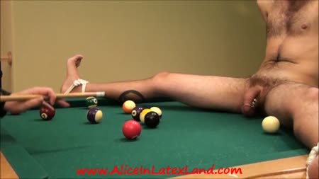 Bruised Balls Cbt Pt 2 How To Win At Pool Femdom Cbt - How to win at pool - part 2
spread across the pool table cbt


i want my submissive to feel as exposed and vulnerable as possible... What better way to do that, then to tie him spread-eagle out across the pool table?

now his testicles practically beg for cbt. What an irresistible target!

quickly I dispense with the cue-ball entirely and shoot directly into his helplessly exposed groin, bouncing them off his nuts relentlessly. This will teach him to beat me at pool!

it also gives me the encouragement I need to improve my own table skills! Cbt is a great motivator for dommes and subs alike!


for more authentic femdom movies and lifestyle adventures, join me at http://****aliceinbondageland****